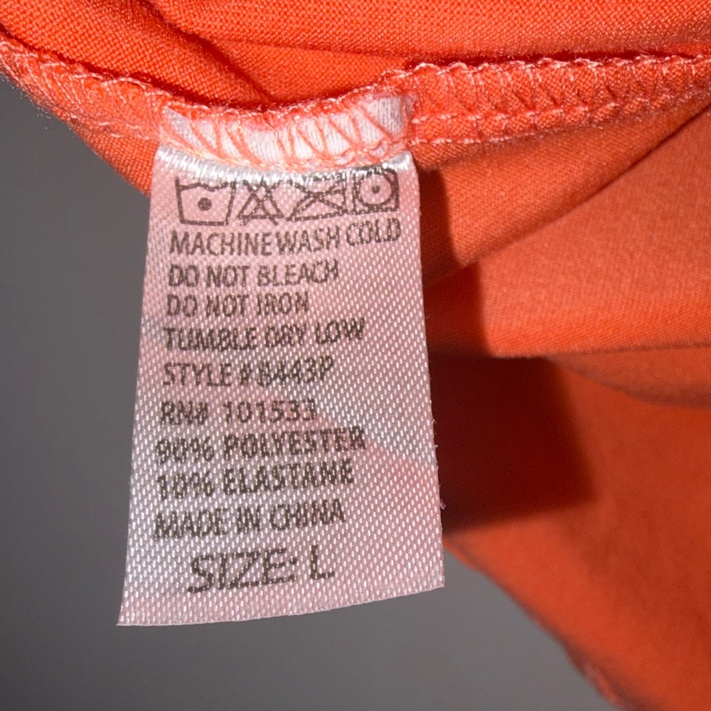 Vibrant Orange Tank Top with Heart Detail - Picture 5 of 6